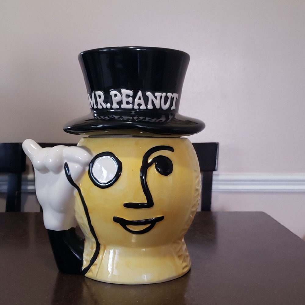 Mr. Peanut Ceramic Cookie Jar